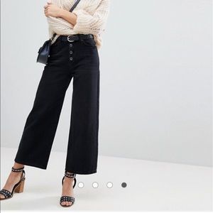 ASOS Selected Wide Leg Crop Jeans